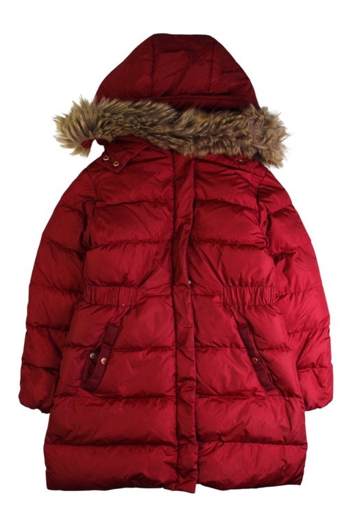 A Red Puffer/Quilted Coats & Outerwear from Jacadi in size 8Y for girl. (Front View)