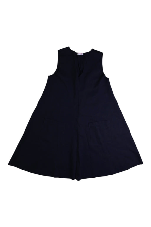 A Navy Sleeveless Dresses from Il Gufo in size 8Y for girl. (Front View)