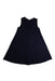 A Navy Sleeveless Dresses from Il Gufo in size 8Y for girl. (Front View)