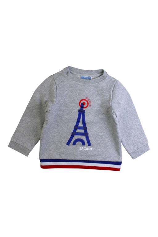 A Grey Crewneck Sweatshirts from Jacadi in size 3T for boy. (Front View)