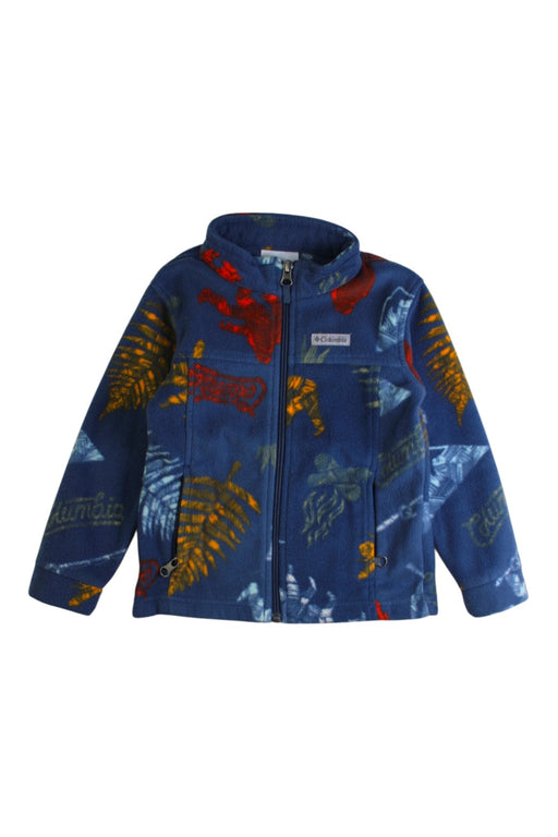 A Blue Lightweight Jackets from Columbia in size 4T for boy. (Front View)