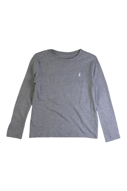 A Grey Long Sleeve T Shirts from Polo Ralph Lauren in size 5T for neutral. (Front View)