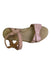 A Pink Sandals from Stride Rite in size 7Y for girl. (Front View)
