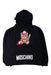 A Black Hooded Sweatshirts from Moschino in size 10Y for boy. (Front View)