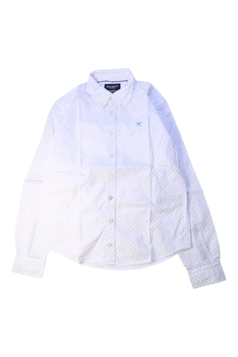 A White Long Sleeve Shirts from Hackett in size 9Y for boy. (Front View)