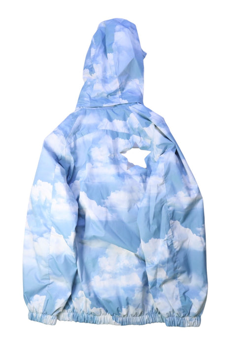 A Blue Rain Jackets from Molo in size 9Y for boy. (Back View)