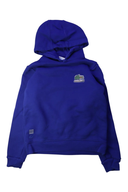 A Blue Hooded Sweatshirts from Lacoste in size 12Y for boy. (Front View)