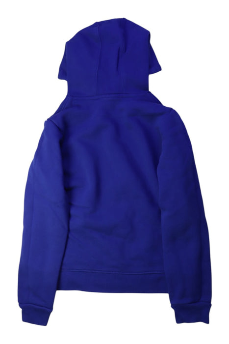 A Blue Hooded Sweatshirts from Lacoste in size 12Y for boy. (Back View)