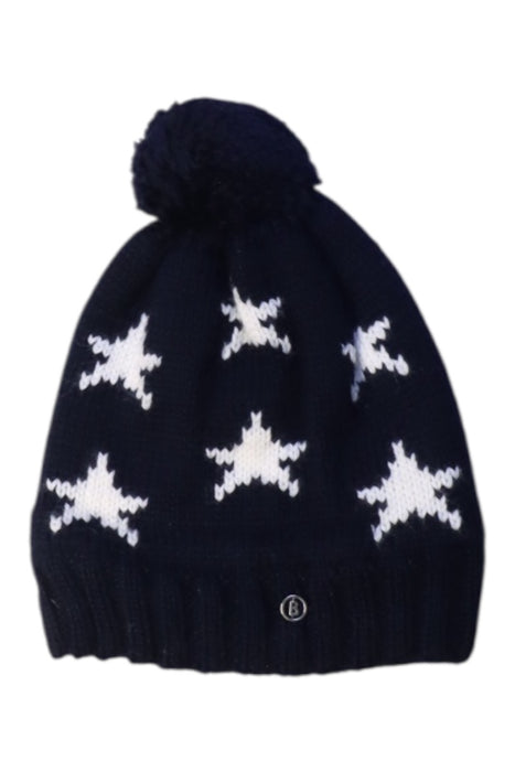 A Navy Winter Hats from Bogner in size 3T for neutral. (Front View)