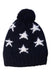 A Navy Winter Hats from Bogner in size 3T for neutral. (Back View)