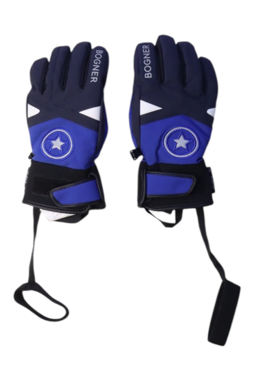 A Blue Ski Gloves from Bogner in size 5T for boy. (Front View)