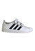 A White Sneakers from Adidas in size 5T for boy. (Front View)