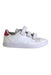A White Sneakers from Adidas in size 6T for girl. (Front View)