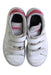 A White Sneakers from Adidas in size 6T for girl. (Back View)