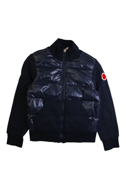 A Black Puffer/Quilted Jackets from Moncler in size 8Y for boy. (Front View)