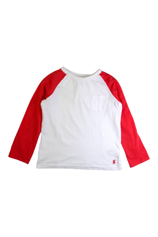 A Red Long Sleeve Tops from Joules in size 7Y for boy. (Front View)