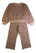 A Pink Pyjama Sets from Rylee + Cru in size 6T for girl. (Front View)