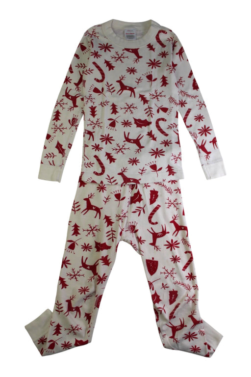A White Pyjama Sets from Hanna Andersson in size 5T for girl. (Front View)