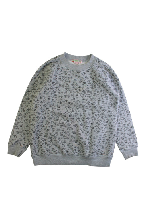A Grey Crewneck Sweatshirts from Bonpoint in size 8Y for girl. (Front View)