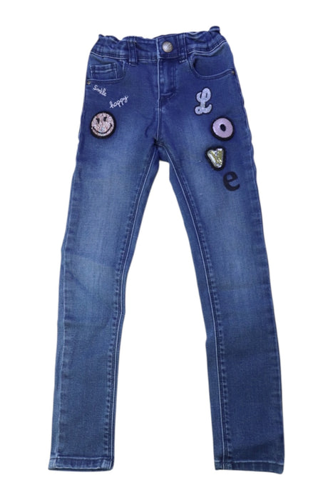 A Blue Jeans from IKKS in size 6T for girl. (Front View)