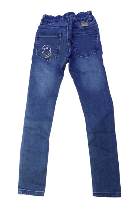 A Blue Jeans from IKKS in size 6T for girl. (Back View)