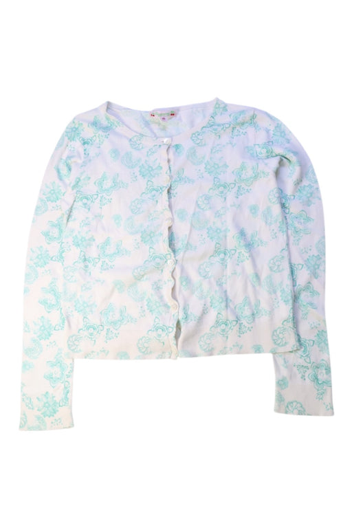 A White Cardigans from Bonpoint in size 10Y for girl. (Front View)
