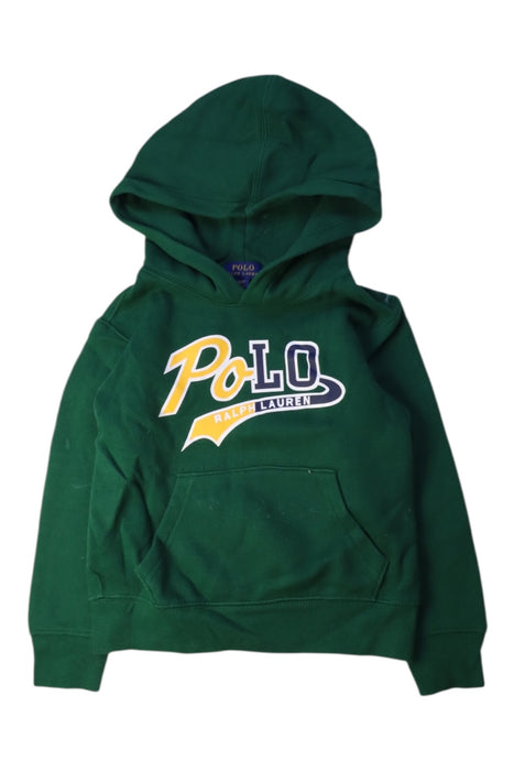 A Green Hooded Sweatshirts from Polo Ralph Lauren in size 4T for neutral. (Front View)