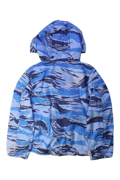A Blue Lightweight Jackets from Moncler in size 3T for neutral. (Back View)