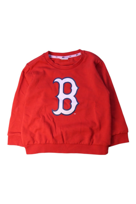 A Red Crewneck Sweatshirts from MLB in size 4T for neutral. (Front View)