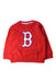 A Red Crewneck Sweatshirts from MLB in size 4T for neutral. (Front View)