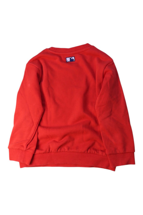 A Red Crewneck Sweatshirts from MLB in size 4T for neutral. (Back View)