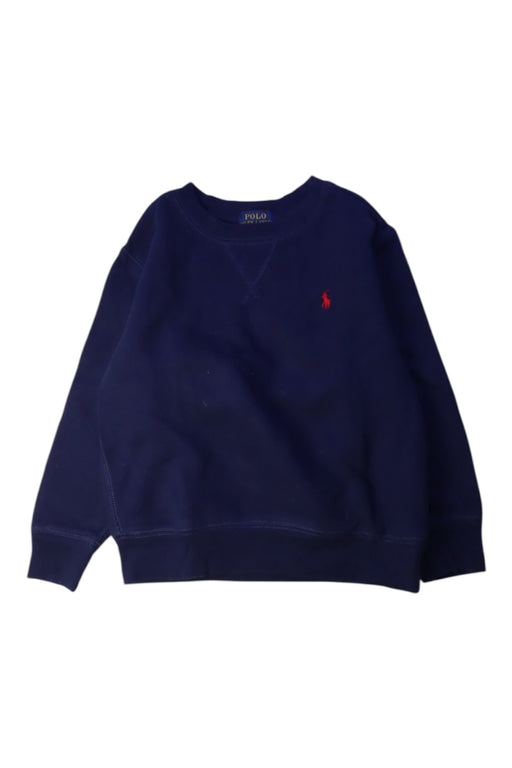 A Navy Crewneck Sweatshirts from Polo Ralph Lauren in size 4T for boy. (Front View)
