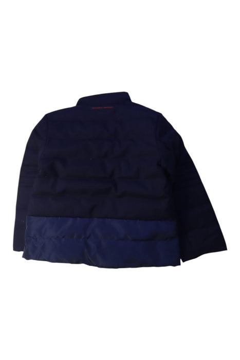 A Navy Puffer/Quilted Jackets from Ferrari in size 2T for boy. (Back View)