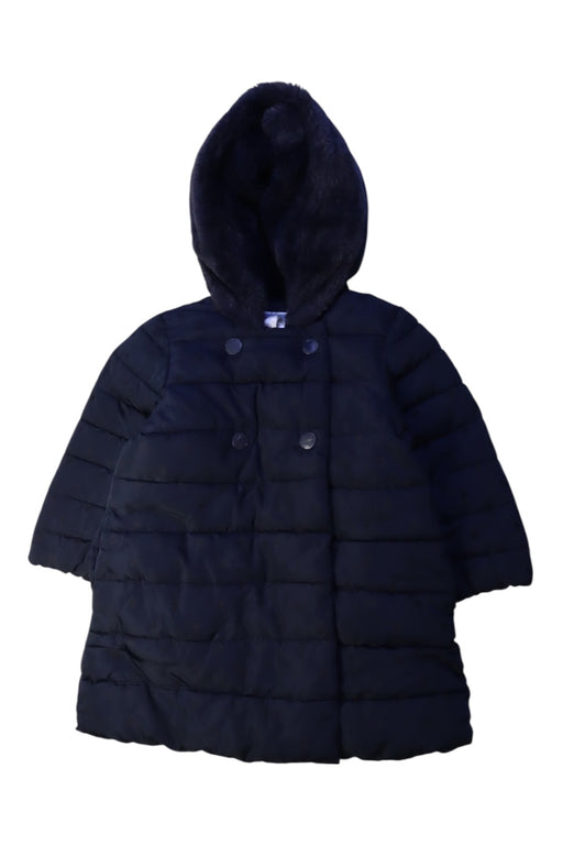 A Black Puffer/Quilted Coats & Outerwear from Jacadi in size 3T for girl. (Front View)