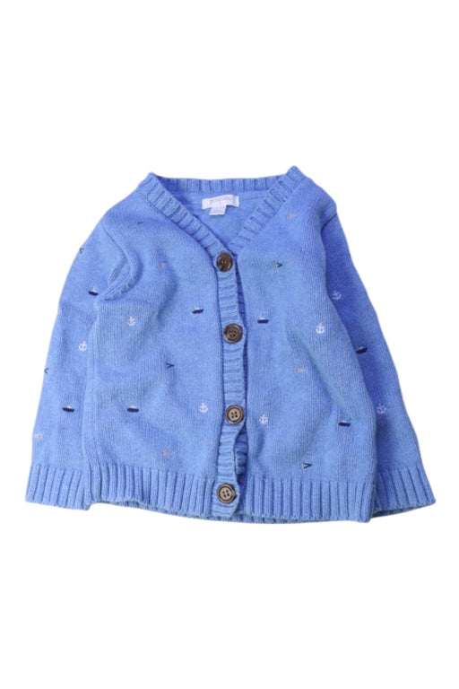 A Blue Cardigans from Purebaby in size 12-18M for boy. (Front View)