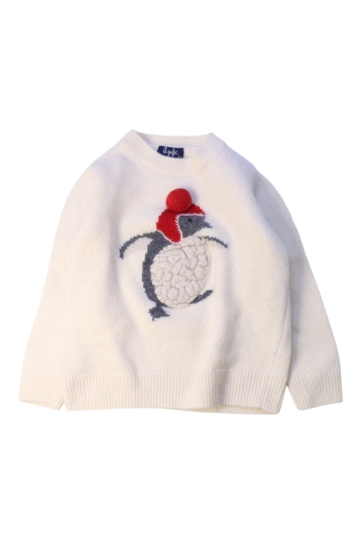 A White Knit Sweaters from Il Gufo in size 3T for neutral. (Front View)