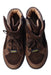 A Brown Sneakers from Fendi in size 7Y for neutral. (Back View)