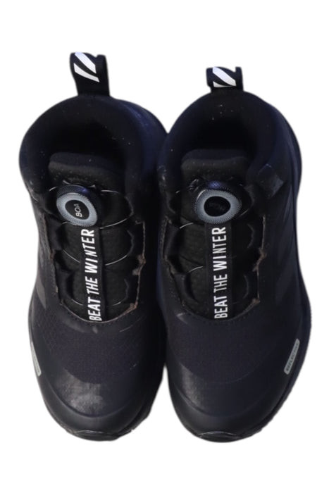 A Black Winter Boots from Adidas in size 7Y for neutral. (Back View)
