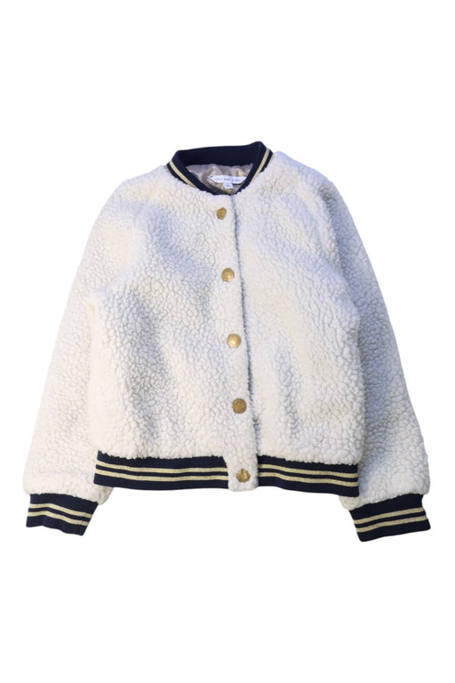 A White Puffer/Quilted Jackets from Little Marc Jacobs in size 6T for girl. (Front View)