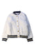 A White Puffer/Quilted Jackets from Little Marc Jacobs in size 6T for girl. (Front View)
