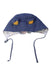 A Blue Winter Hats from Organic Mom in size 7Y for boy. (Back View)