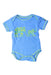 A Blue Short Sleeve Bodysuits from Baby Hero in size 0-3M for boy. (Front View)