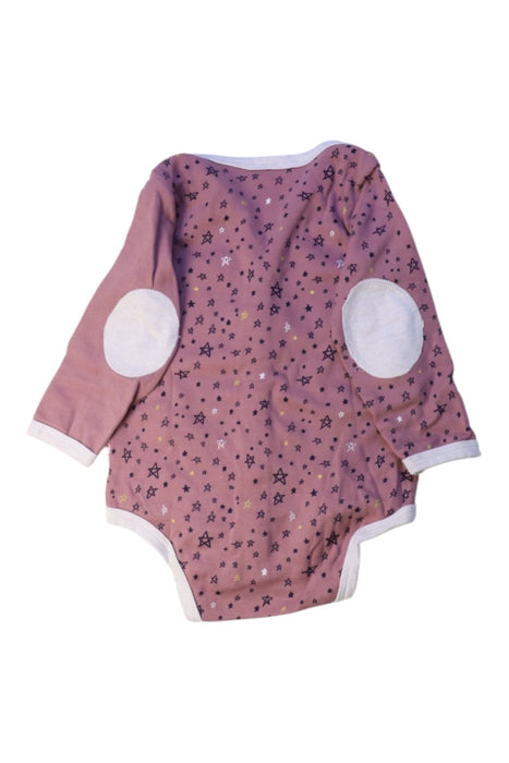 A Pink Long Sleeve Bodysuits from TinyBitz in size 12-18M for boy. (Back View)