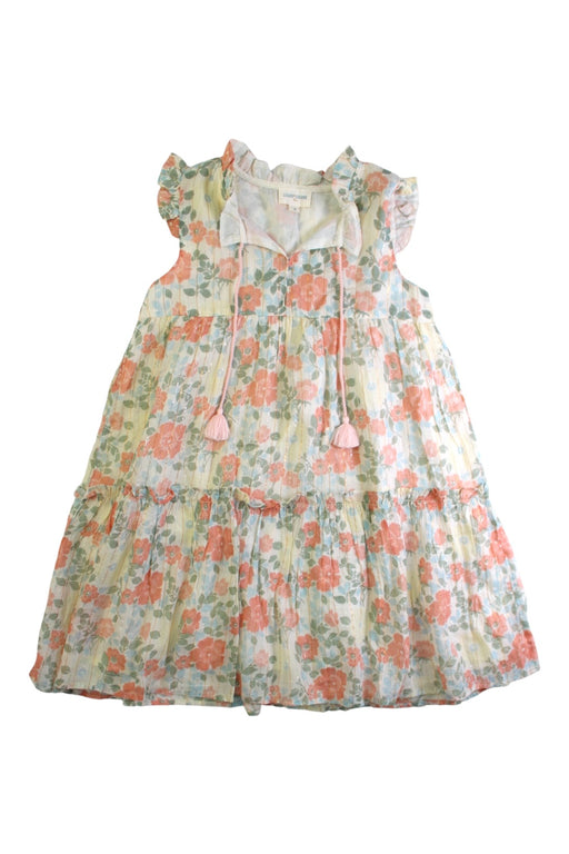 A White Sleeveless Dresses from Louis Louise in size 8Y for girl. (Front View)