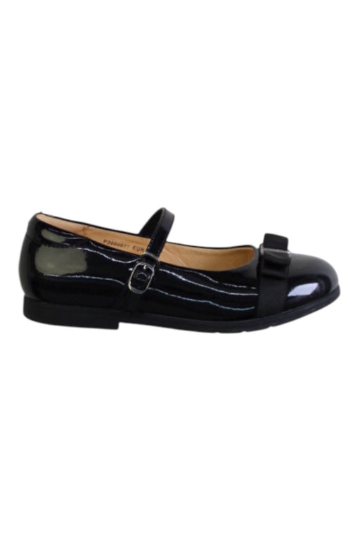 A Black Flats from Dr. Kong in size 9Y for girl. (Front View)