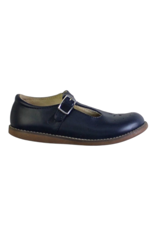 A Navy Dress Shoes from Footmates in size 6T for girl. (Front View)