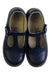 A Navy Dress Shoes from Footmates in size 6T for girl. (Back View)