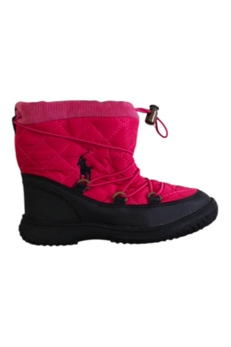 A Pink Winter Boots from Polo Ralph Lauren in size 5T for girl. (Front View)