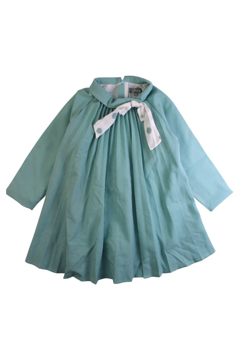 A Blue Long Sleeve Dresses from Dadati in size 5T for girl. (Front View)
