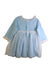 A Blue Long Sleeve Dresses from Nanos in size 7Y for girl. (Back View)